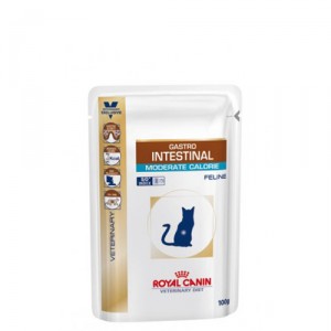 Afbeelding Royal Canin Veterinary Diet Gastro Intestinal Moderate Calorie zakjes kattenvoer 12 zakjes door Medpets.nl