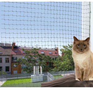 Afbeelding Trixie Net voor Balkon Reinforced - Olijfgroen - 3 x 2 m door Medpets.nl