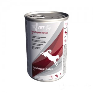 Afbeelding TROVET Hypoallergenic TPD (Turkey) Hond - 12 x 400 gr blikken door Medpets.nl