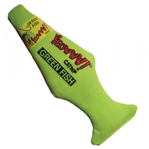 Afbeelding Yeowww! Catnip Green Fish door Medpets.nl