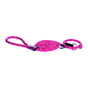 Afbeelding Rogz Rope Line Moxon Lead - Roze - Small - 180cm / 9mm door Medpets.nl