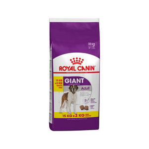 Afbeelding Royal Canin Giant adult hondenvoer 15 + 3 kg gratis door Medpets.nl