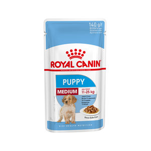 Afbeelding Royal Canin Medium Puppy natvoer 10 zakjes door Medpets.nl