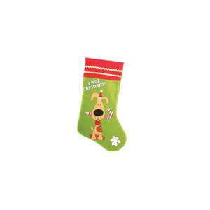 Afbeelding Santa Stocking Dog door Medpets.nl