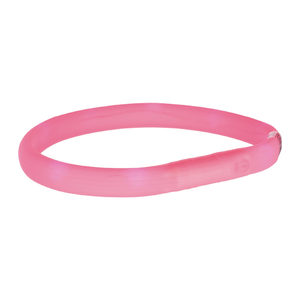 Afbeelding Trixie - Lichtgevende Halsband met USB - Roze door Medpets.nl