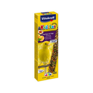 Afbeelding Vitakraft Kanarie Kracker 2 stuks - Vogelsnack - Fruit door Medpets.nl