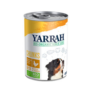 Afbeelding Yarrah - Natvoer Hond Blik Chunks met Kip Bio - 6 x 820 g door Medpets.nl